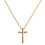 Gold Cross Pendant Necklace,