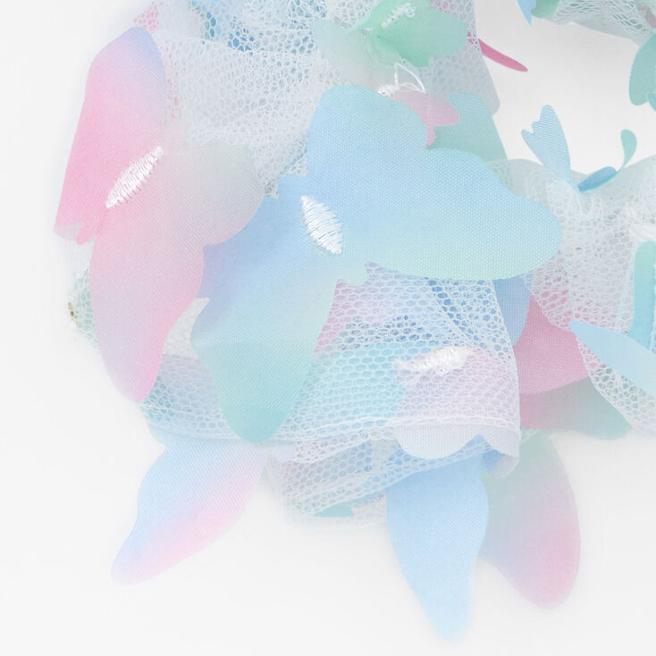 Giant Sheer Butterfly Mesh Scrunchie,