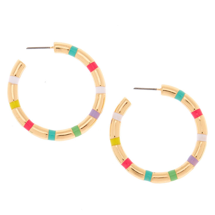 Gold 40MM Hoop Earrings,