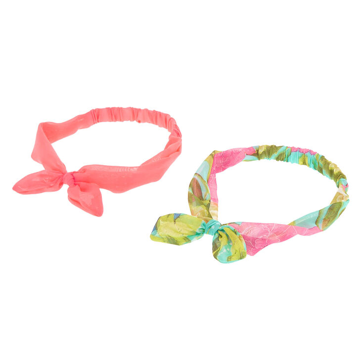 Hot Tropical Headwraps - Coral, 2 Pack,