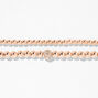 Rose Gold Fireballl Stretch Bracelets &#40;2 Pack&#41;,