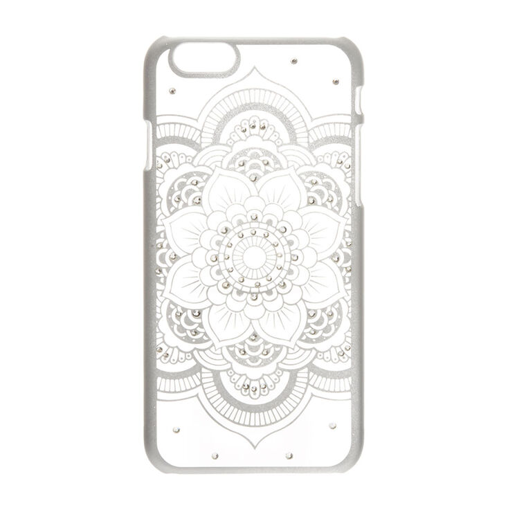Silver Flower Mandala Phone Case - Fits iPhone 6/6S,