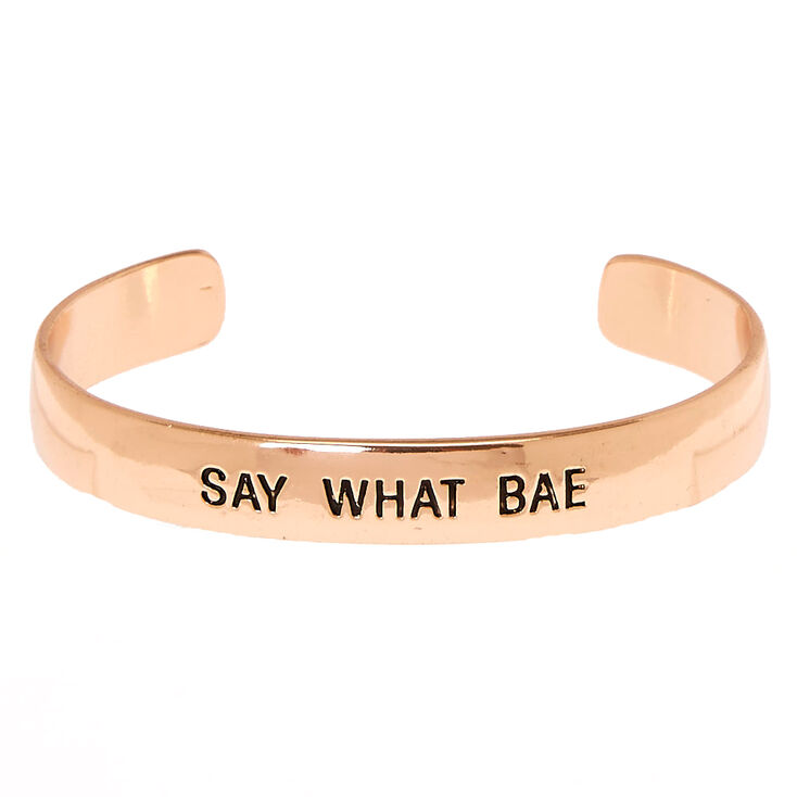 Rose Gold Bae Cuff Bracelet,