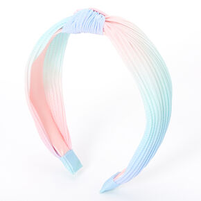 Pleated Pastel Ombre Knotted Headband,