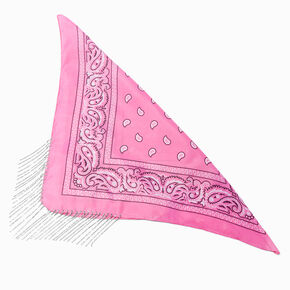 Pink Fringed Bandana,