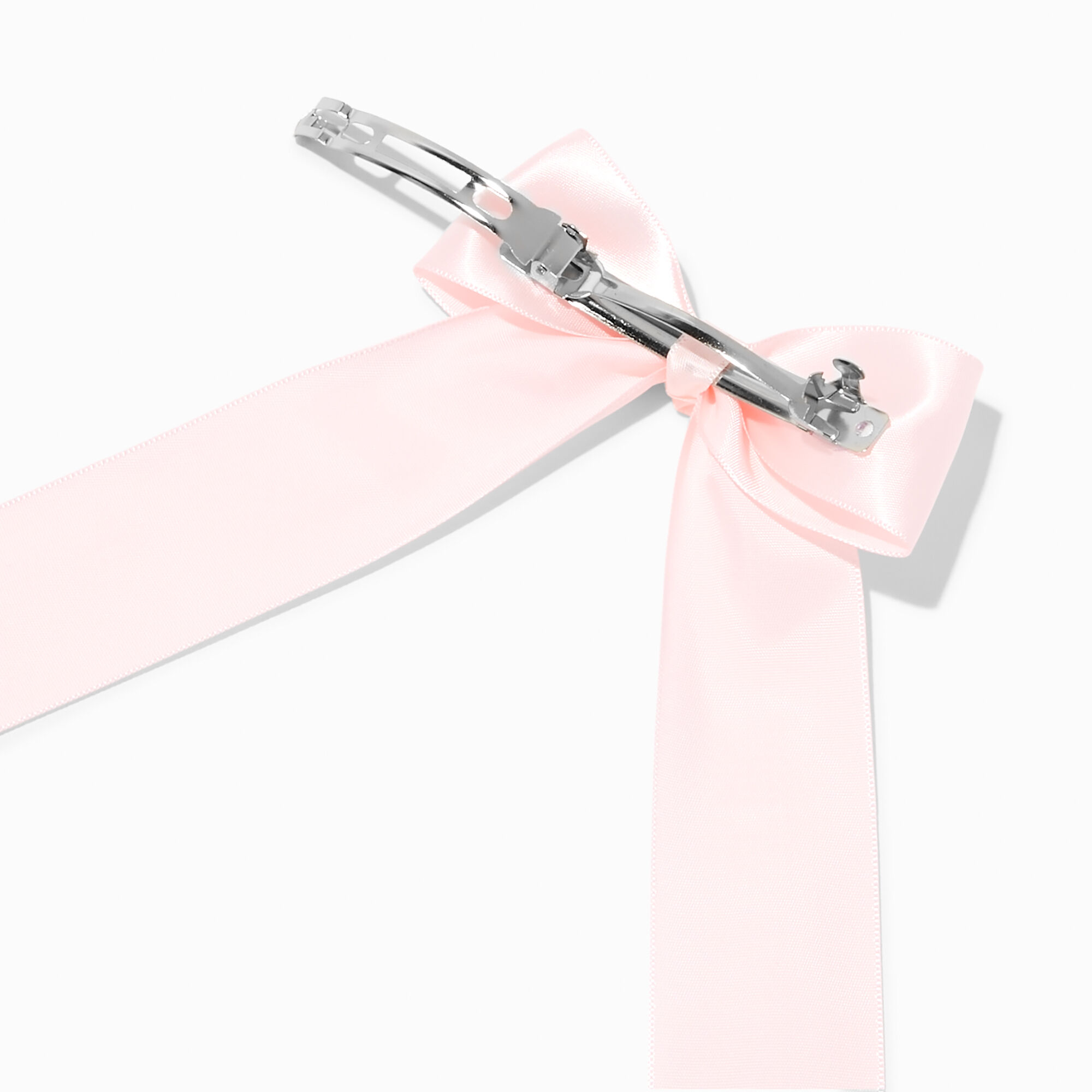 Icing Blush Pink Bow Long Tail Hair Bow Clip | Arden Fair