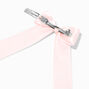 Light Pink Satin Long Tail Hair Bow Clip,