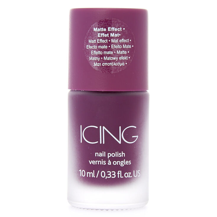 Dark Purple Matte Nail Polish,