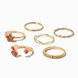 Gold-tone Crystal 25MM Hoop Earrings Stack - 3 Pack,