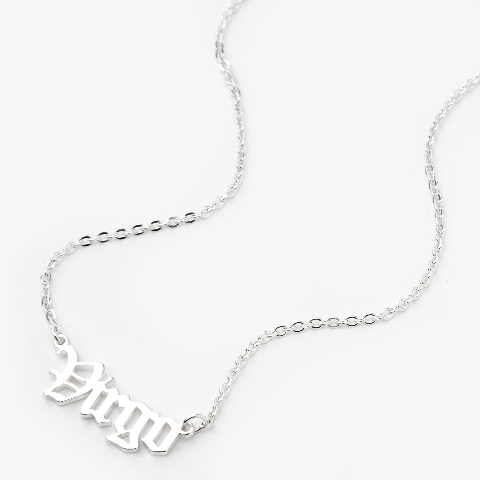 Virgo shop silver necklace