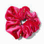 Pink Velvet Gemstone Embellished Hair Scrunchie,