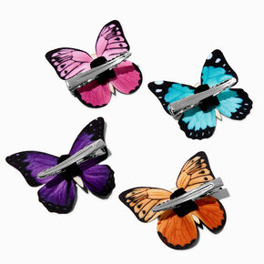 Glitter Butterfly Hair Clips - 4 Pack,