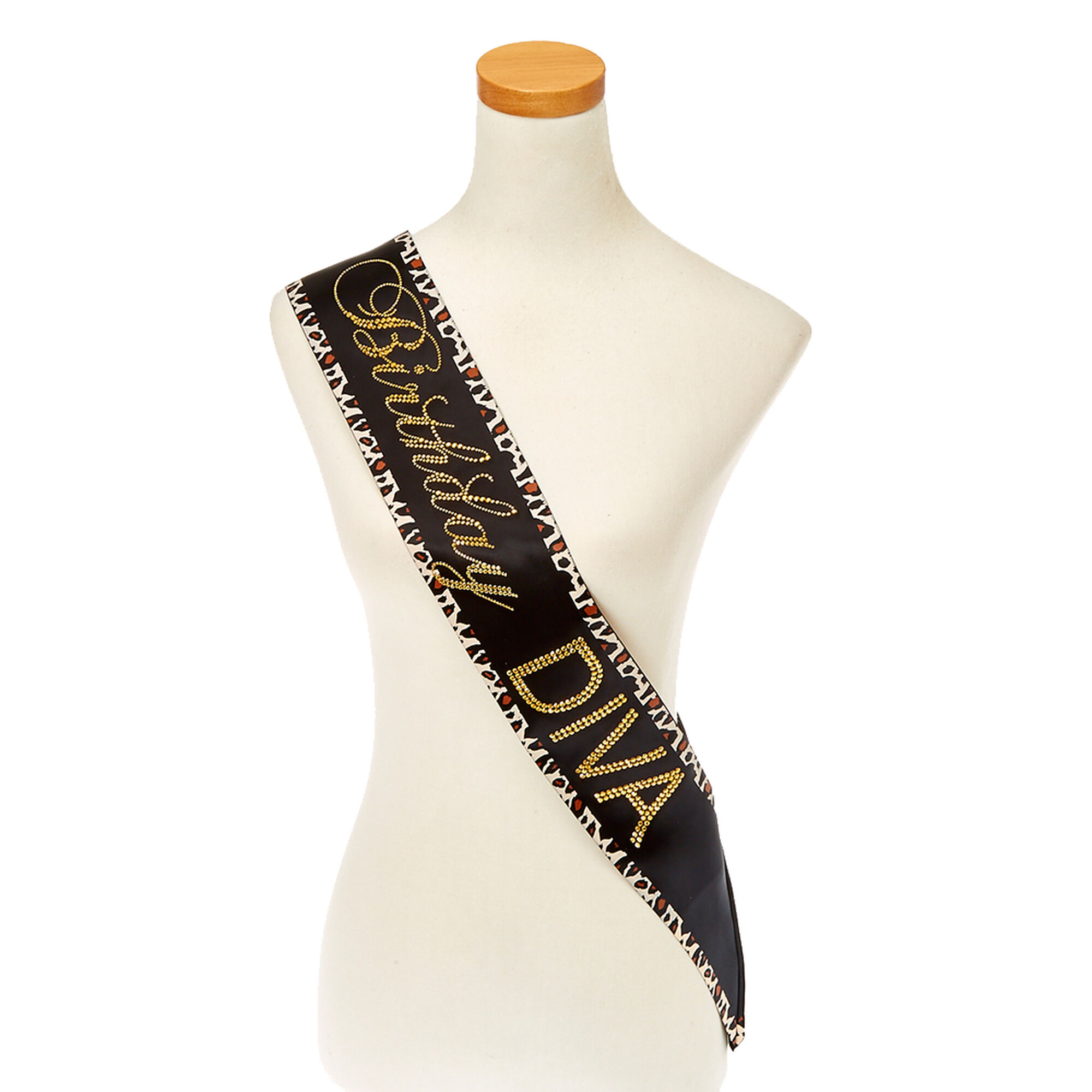 Leopard Birthday Diva Sash Icing Us