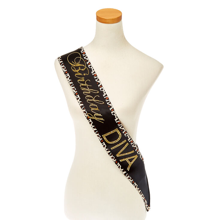Leopard Birthday Diva Sash,
