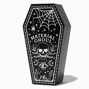 &quot;Material Ghoul&quot; Coffin Shaped Hinged Storage Box,