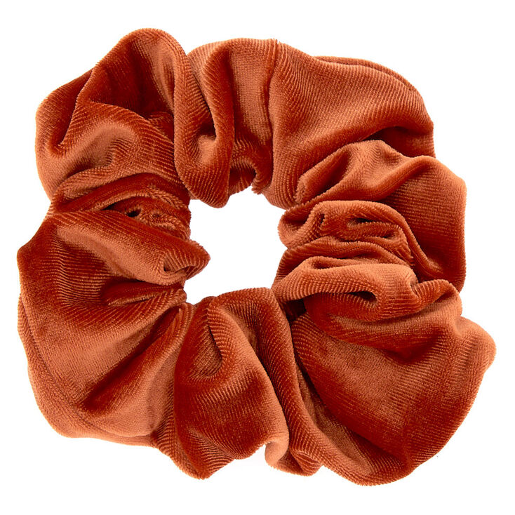 Velvet Hair Scrunchie - Copper,