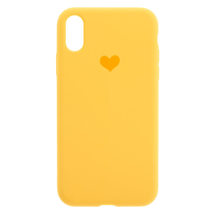 Yellow Heart Phone Case - Fits iPhone XR,