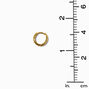 Icing Select 18k Yellow Gold Plated 8MM Clicker Hoop Earrings,