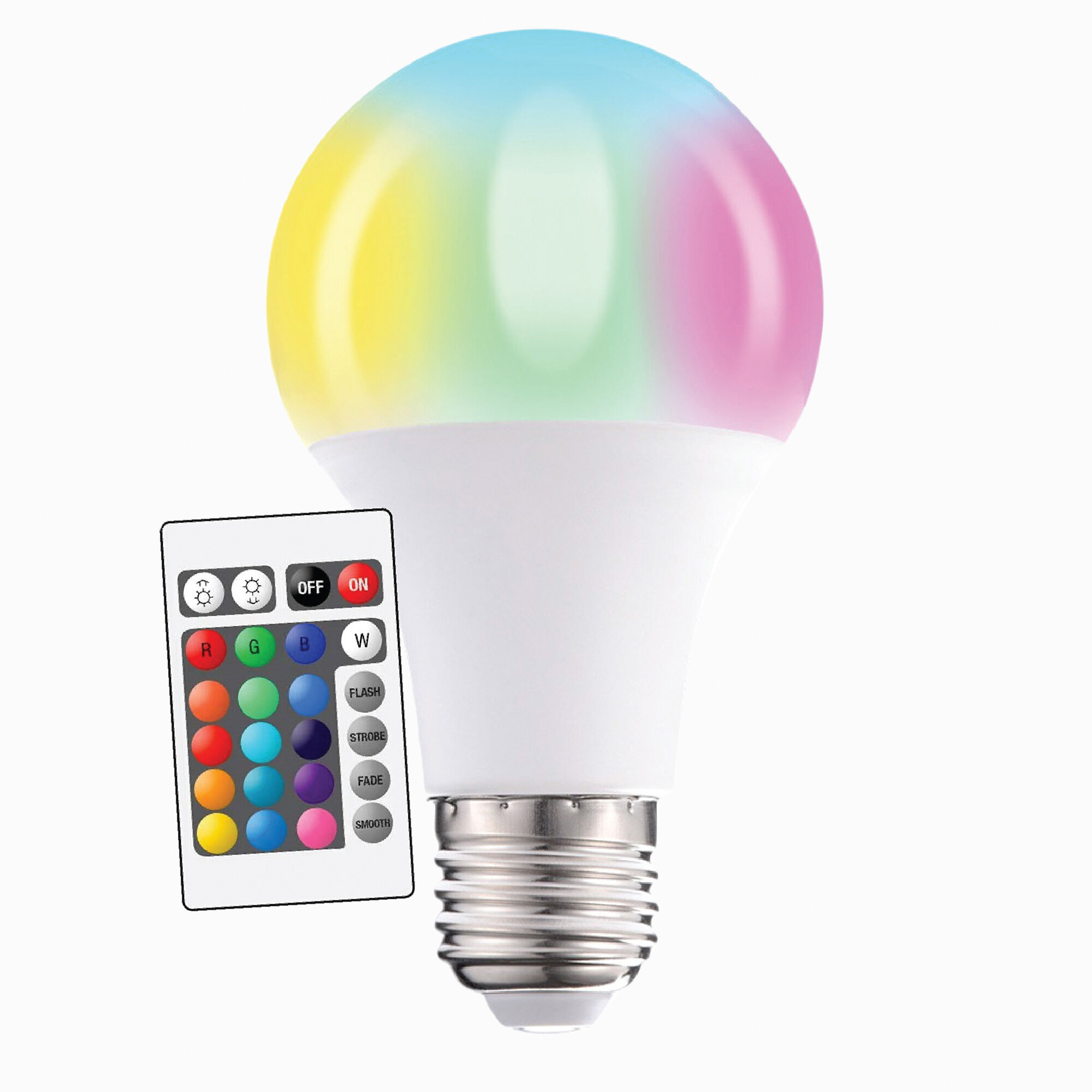 Color Changing LED Light Bulb with Remote Control Icing US