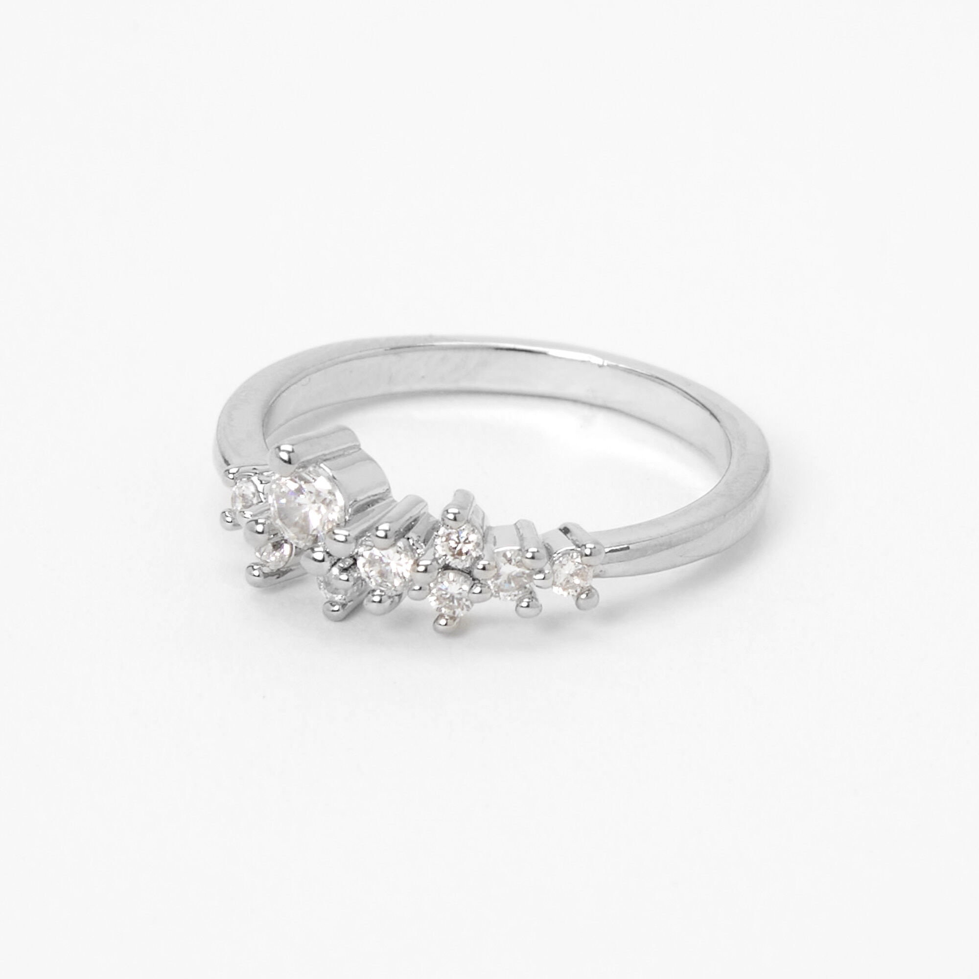 Cubic zirconia cluster ring online