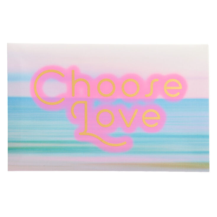 Choose Love Pastel Wall Canvas,