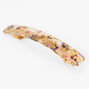 Purple Foil Floral Hair Barrette,
