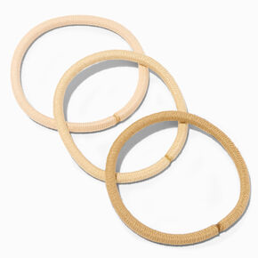 Blonde Lurex Hair Ties - 12 Pack ,