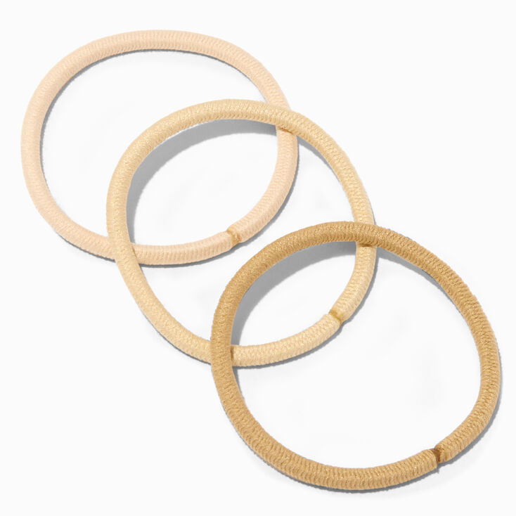 Blonde Lurex Hair Ties - 12 Pack ,
