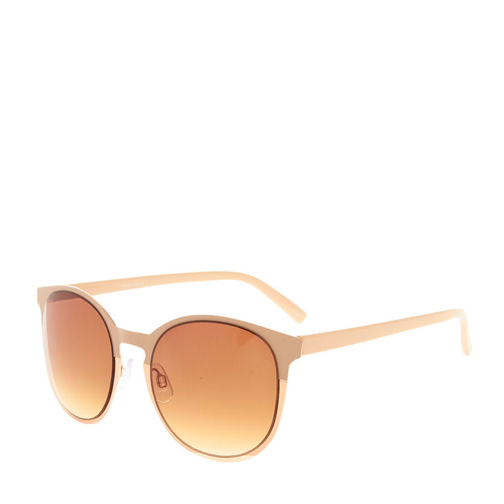 Nude & Rose Gold Sunglasses,