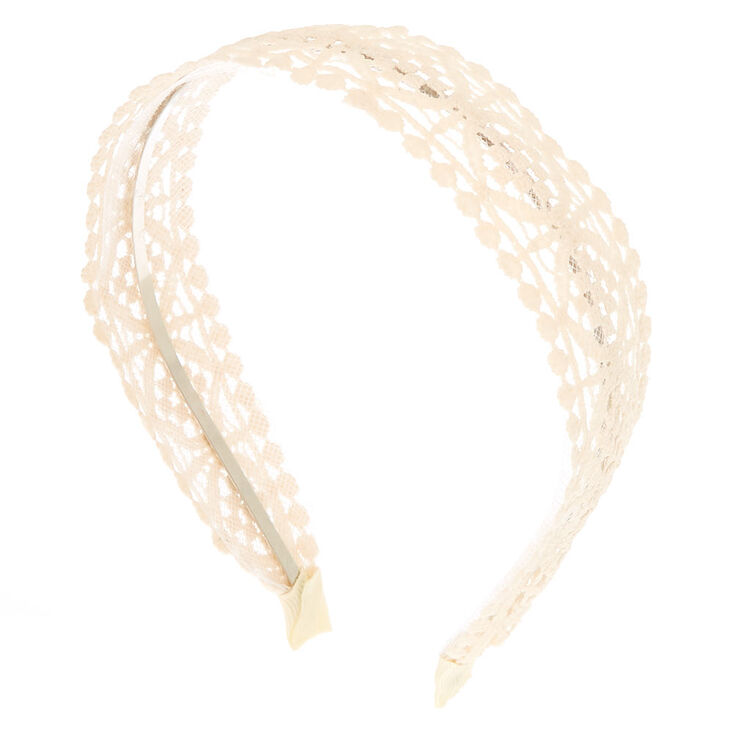 Crochet Headband - Ivory,