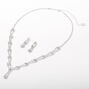 Silver Rhinestone Looped Jewelry Set - 2 Pack,