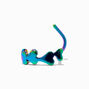 Rainbow Anodized 20G Heart Row Nose Stud,