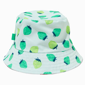 Reversible Strawberry Bucket Hat,
