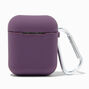 Solid Dark Purple Silicone Earbud Case Cover - Compatible With Apple AirPods&reg;,