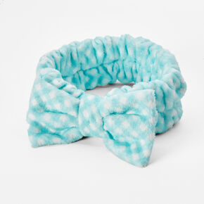 Gingham Bow Headwrap - Mint,