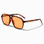 Orange Lens Tortoiseshell Frame Sunglasses,