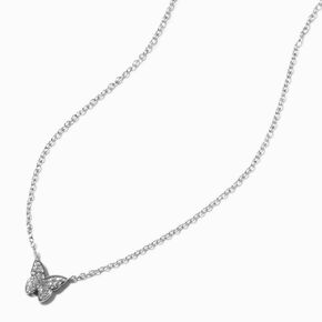 ICING Select Sterling Silver 1/10 ct. tw. Lab Grown Diamond Pav&eacute; Butterfly Pendant Necklace,