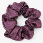 Medium Lurex Hair Scrunchie - Purple,