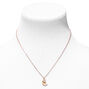 Gold Iridescent Moon &amp; Star Pendant Necklace,