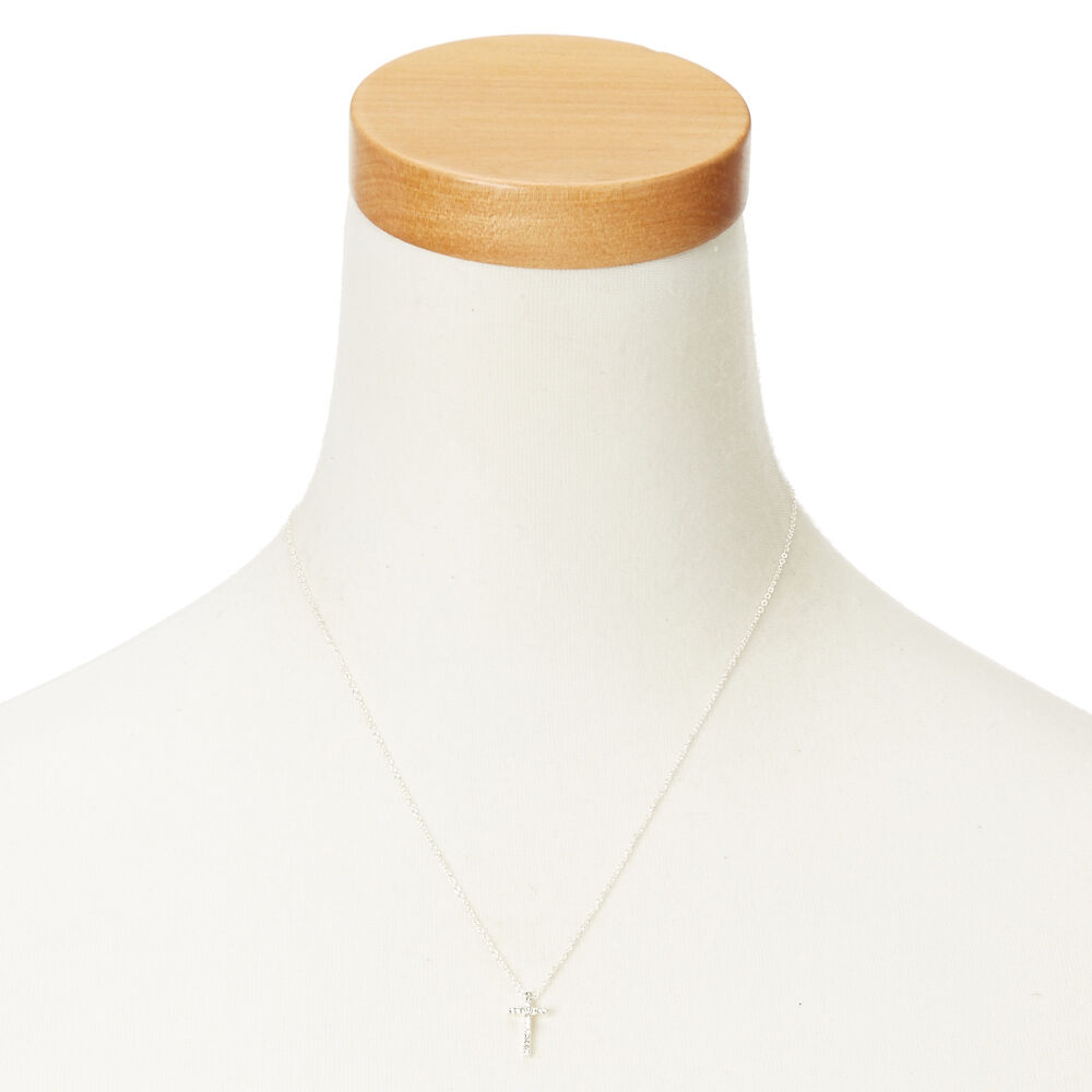 Claire's cross necklace best sale