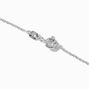 Laboratory Grown Diamond Bezel Stone Pendant Sterling Silver Necklace 0.10 ct. tw.,