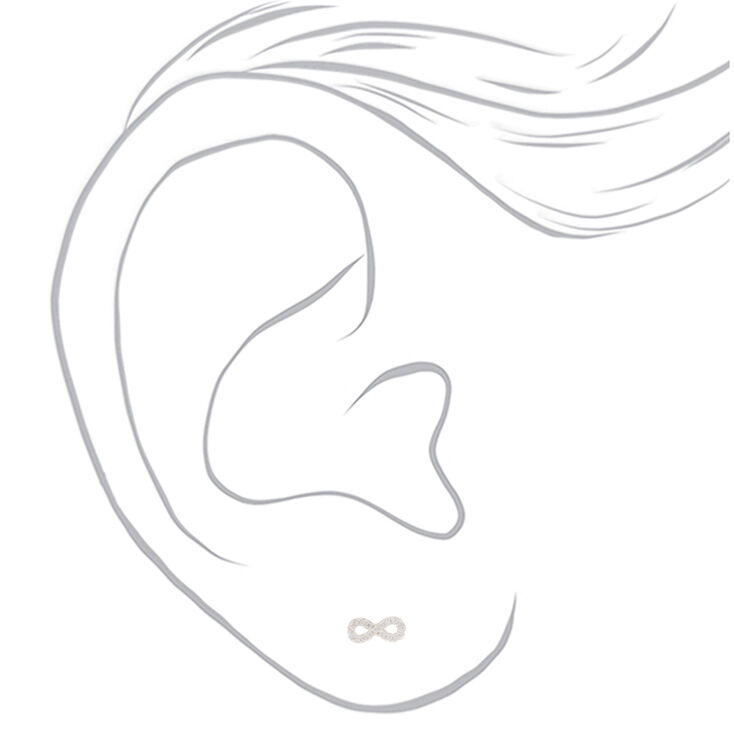 Sterling Silver One Horse Stud Earring,