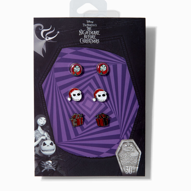 The Nightmare Before Christmas&reg; Holiday Stud Earring Set - 3 Pack,