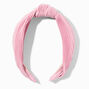 Blush Pink Pleated Knotted Headband,