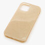 Gold Glitter Protective Phone Case - Fits iPhone&reg; 12/12 Pro,