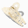 Cream Pearl Loop Hair Claw,