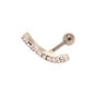 Silver Curve Cartilage Earring,