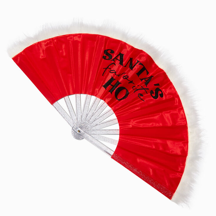 &quot;Santa&#39;s Favorite Ho&quot; Oversized Folding Fan,