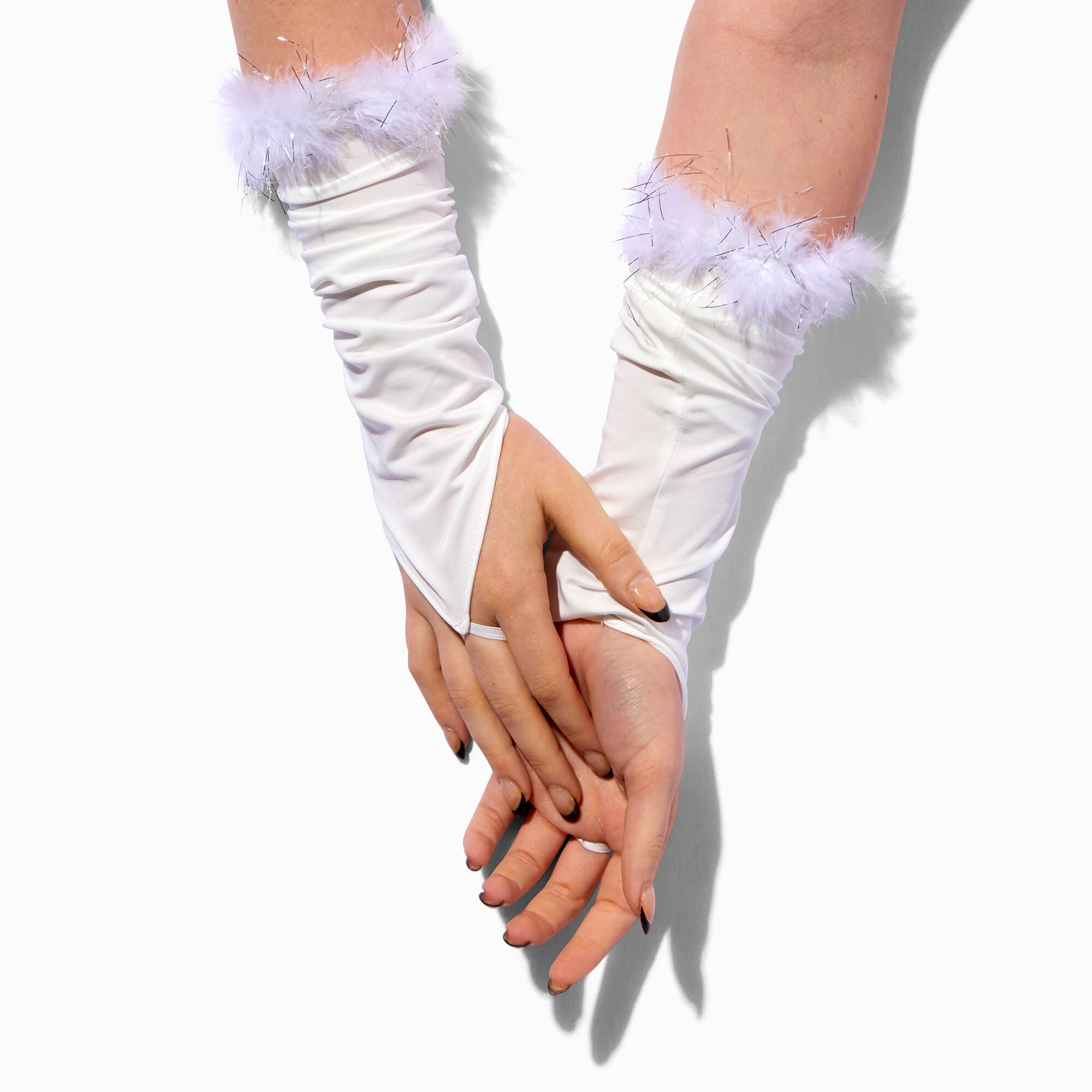 White Angel Fingerless Gloves | Icing US