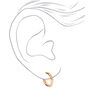 Mixed Metal Crystal Textured Hoop &amp; Stud Earrings - 6 Pack,